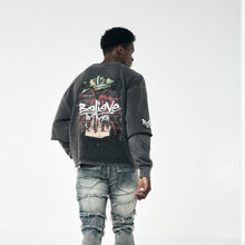 Load image into Gallery viewer, Believe In Me French Terry Twofer Graphic Long Sleeve Tee # LS2590