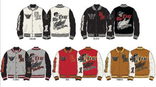 Load image into Gallery viewer, Racing Varsity Jacket with Patches by Bleecker &amp; Mercer