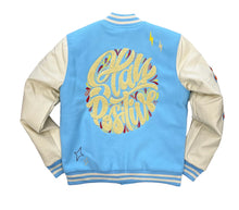 Load image into Gallery viewer, Stay Positive Varsity Jacket with Patches