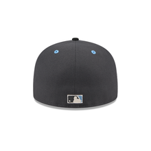 Load image into Gallery viewer, Boston Red Sox Gray and Light Blue New Era 5950 Fitted Hat with World Series Sidepatch
