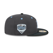 Load image into Gallery viewer, Boston Red Sox Gray and Light Blue New Era 5950 Fitted Hat with World Series Sidepatch