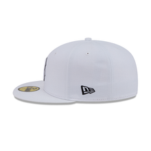 Load image into Gallery viewer, Boston Red Sox New Era 59Fifty White Cap with White Logo &amp; Black Outline 5950 Fitted Cap