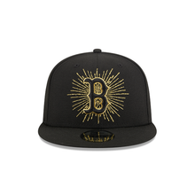 Load image into Gallery viewer, Boston Red Sox 9FIFTY 950 Metallic  Black with Gold New Era Snapback Hat