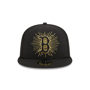Boston Red Sox 9FIFTY 950 Metallic  Black with Gold New Era Snapback Hat