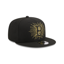 Load image into Gallery viewer, Boston Red Sox 9FIFTY 950 Metallic  Black with Gold New Era Snapback Hat
