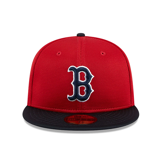 Boston Red Sox New Era Red White Navy 59Fifty 5950 Fitted Cap