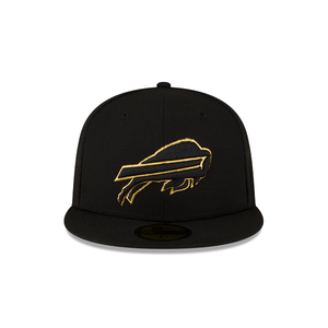 Buffalo Bills New Era Black Gold Metallic 59Fifty Fitted Cap