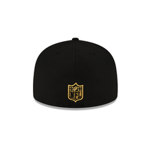 Load image into Gallery viewer, Buffalo Bills New Era Black Gold Metallic 59Fifty Fitted Cap