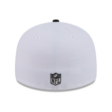 Load image into Gallery viewer, Buffalo Bills 59Fifty White &amp; Black Pre-Curved Bill 5950 New Era Fitted Cap