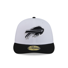 Load image into Gallery viewer, Buffalo Bills 59Fifty White &amp; Black Pre-Curved Bill 5950 New Era Fitted Cap