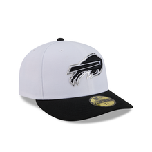 Load image into Gallery viewer, Buffalo Bills 59Fifty White &amp; Black Pre-Curved Bill 5950 New Era Fitted Cap