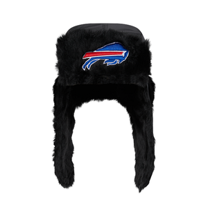 Buffalo Bills New Era Solid Black Trapper Hat