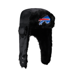 Buffalo Bills New Era Solid Black Trapper Hat