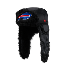 Load image into Gallery viewer, Buffalo Bills New Era Solid Black Trapper Hat