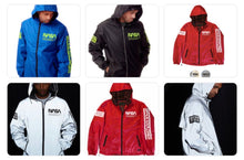Load image into Gallery viewer, NASA Windbreaker Hoodie by Bleecker &amp; Mercer