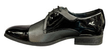 Load image into Gallery viewer, Classy &amp; Elegant Lace Up Black &amp; Silver Shoe by Amali # Draper