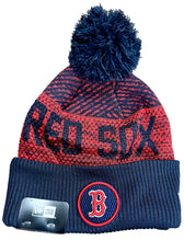 Load image into Gallery viewer, Boston Red Sox Knit Sport Lined Pom Beanie