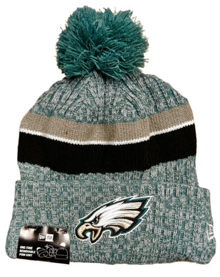 Philadelphia Eagles Pom Knit New Era Beanie