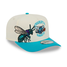 Load image into Gallery viewer, Charlotte Hornets New Era Hardwood Collection 9Fifty 950 Curved Bill Snapback Cap