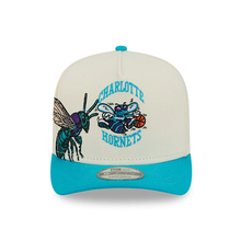 Load image into Gallery viewer, Charlotte Hornets New Era Hardwood Collection 9Fifty 950 Curved Bill Snapback Cap