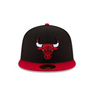 Chicago Bulls Black & Red Two Tone 59fifty 5950 New Era Fitted Hat