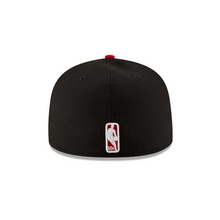 Load image into Gallery viewer, Chicago Bulls Black &amp; Red Two Tone 59fifty 5950 New Era Fitted Hat