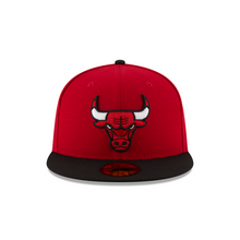 Load image into Gallery viewer, Chicago Bulls Red &amp; Black Two Tone 59fifty 5950 New Era Fitted Hat