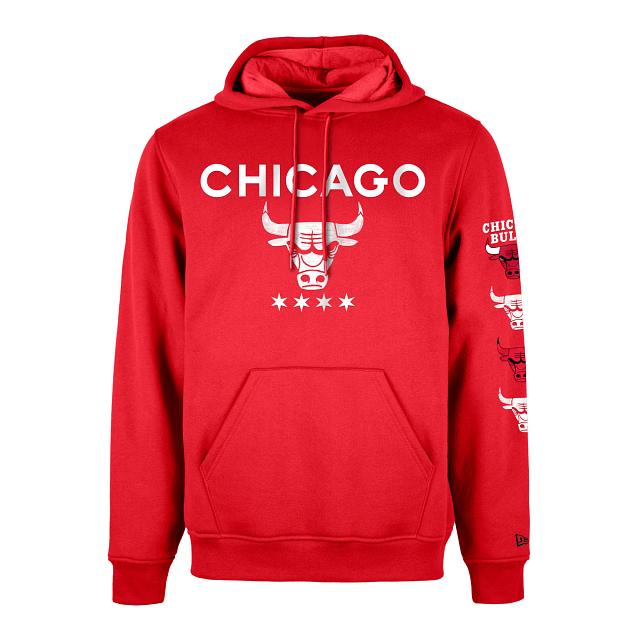 Chicago Bulls New Era Fleece Pullover Hoodie
