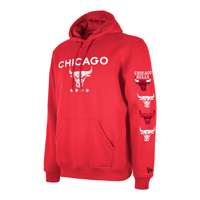 Chicago Bulls New Era Fleece Pullover Hoodie