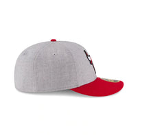 Load image into Gallery viewer, Chicago Bulls New Era Two Tone Heather Gray &amp; Red Authentic Low Crown 59FIFTY 5950 Fitted Hat