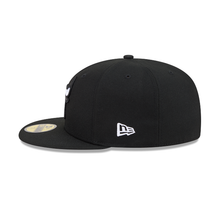 Load image into Gallery viewer, Chicago Bulls New Era 59Fifty 5950 Fitted Black Charcoal White Hat