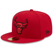 Load image into Gallery viewer, Chicago Bulls New Era 59Fifty 5950 Fitted Red on Red Hat