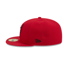 Load image into Gallery viewer, Chicago Bulls New Era 59Fifty 5950 Fitted Red on Red Hat