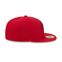 Load image into Gallery viewer, Chicago Bulls New Era 59Fifty 5950 Fitted Red on Red Hat