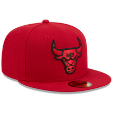 Load image into Gallery viewer, Chicago Bulls New Era 59Fifty 5950 Fitted Red on Red Hat
