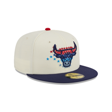 Load image into Gallery viewer, Chicago Bulls New Era 59Fifty 5950 Fitted Star Burst Hat
