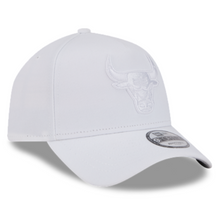 Load image into Gallery viewer, Chicago Bulls New Era 9Forty White on White 940AF Curved Bill Snapback Cap