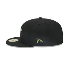 Load image into Gallery viewer, Chicago Bulls New Era Authentic Black Green Metallic Pop 59FIFTY 5950 Fitted Hat
