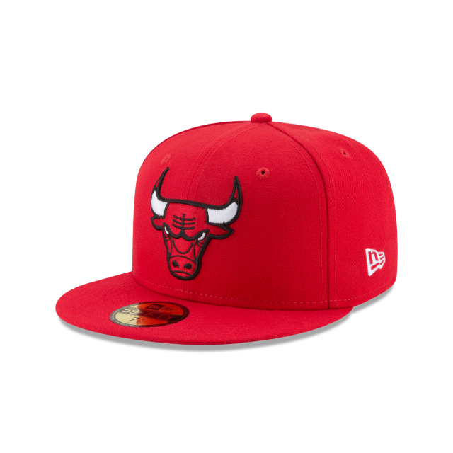 Chicago Bulls Red 59fifty 5950 New Era Fitted Hat