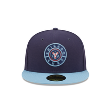 Load image into Gallery viewer, Chicago Cubs New Era 59Fifty Navy and Light Blue 5950 Fitted Cap