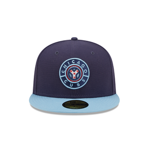 Chicago Cubs New Era 59Fifty Navy and Light Blue 5950 Fitted Cap