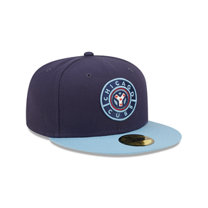 Chicago Cubs New Era 59Fifty Navy and Light Blue 5950 Fitted Cap