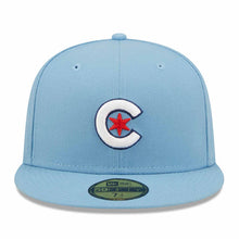 Load image into Gallery viewer, Chicago Cubs New Era 59Fifty Light Blue with Red Star 5950 Fitted Cap