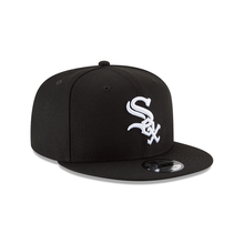 Load image into Gallery viewer, Chicago White Sox New Era 9Fifty Snapback White Logo on Black Cap