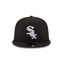 Load image into Gallery viewer, Chicago White Sox New Era 9Fifty Snapback White Logo on Black Cap