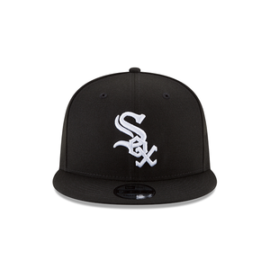 Chicago White Sox New Era 9Fifty Snapback White Logo on Black Cap