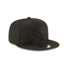 Load image into Gallery viewer, Chicago White Sox New Era 9Fifty Snapback Black on Black Cap