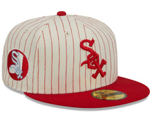 Load image into Gallery viewer, Chicago White Sox New Era Retro Script Red &amp; Cream 5950 Fitted Hat