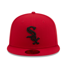Load image into Gallery viewer, Chicago White Sox New Era 59fifty 5950 Cardinal Red &amp; Black Fitted Hat