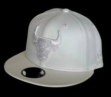 Load image into Gallery viewer, Chicago Bulls New Era 950 9Fifty White on White WOW Snapback Hat